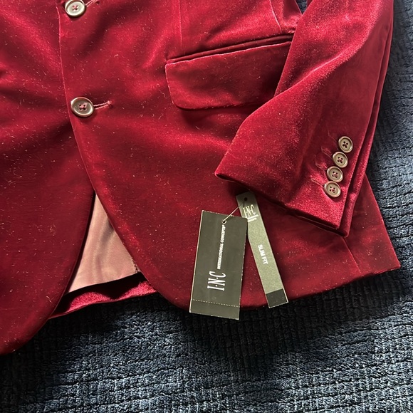 Men’s INC Anthony Slim-Fit Velvet Blazer - XS - Picture 3 of 4